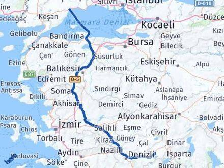 Afyonkarahisar Dazkırı Tekirdağ Arası Kaç Km - Yol Haritası