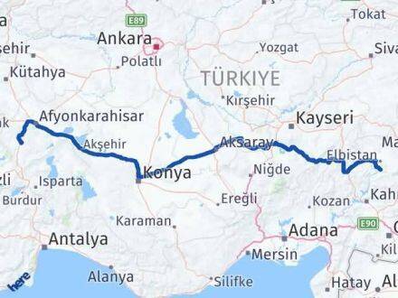 Afyonkarahisar Ekinözü Arası Kaç Km - Yol Tarifi
