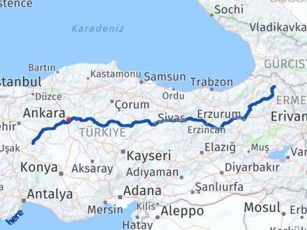 Afyonkarahisar Emirdağ Ardahan Arası Kaç Km - Yol Haritası