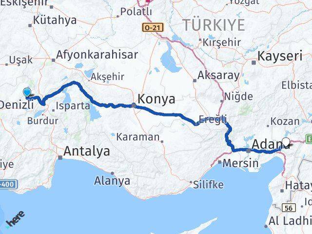Afyonkarahisar Evciler Osmaniye Arası Kaç Km - Yol Haritası