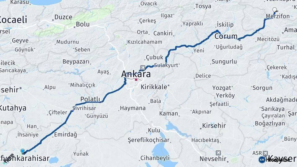 Afyonkarahisar Havza Arası Kaç Km - Yol Tarifi