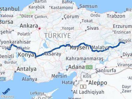 Hocalar Bingöl Arası Kaç Km - Yol Tarifi