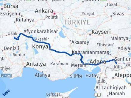 Afyonkarahisar Hocalar Gaziantep Arası Kaç Km - Yol Haritası