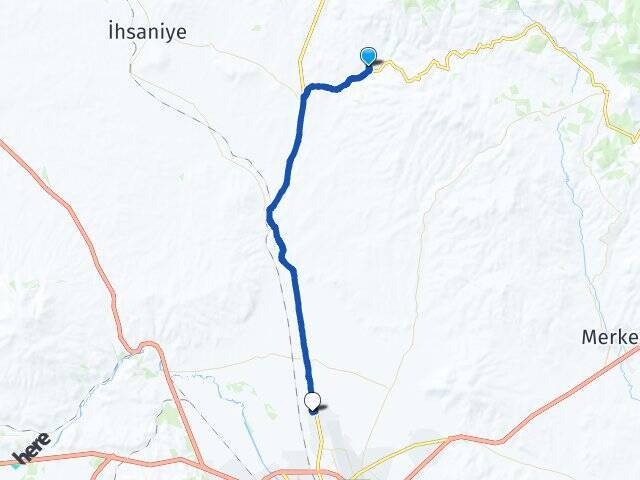 Ayazini Afyon Kocatepe Üniversitesi Arası Kaç Km - Yol Tarifi