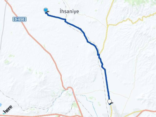 Karacaahmet Afyon Kocatepe Üniversitesi Arası Kaç Km - Yol Tarifi