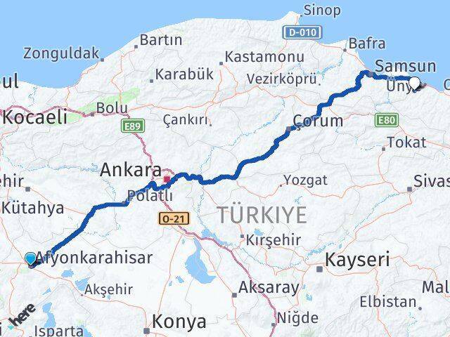 Afyonkarahisar İkizce Arası Kaç Km - Yol Tarifi