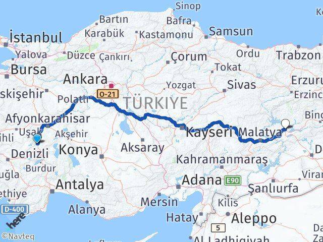 Afyonkarahisar Kızılören Elazığ Arası Kaç Km - Yol Haritası