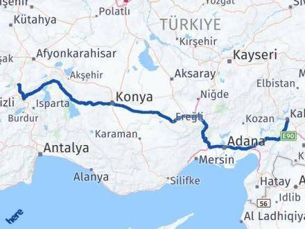Kızılören Kahramanmaraş Arası Kaç Km - Yol Tarifi
