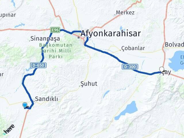 Çakır Çay Otogarı Arası Kaç Km - Yol Tarifi