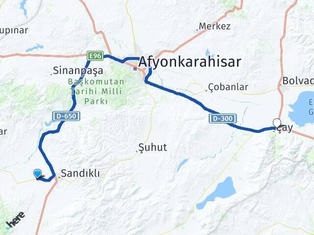 Koçhisar Çay Otogarı Arası Kaç Km - Yol Tarifi