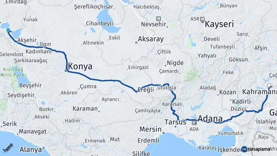 Sultandağı Kahramanmaraş Arası Kaç Km - Yol Tarifi