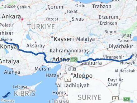 Afyonkarahisar Sultandağı Şırnak Arası Kaç Km - Yol Haritası