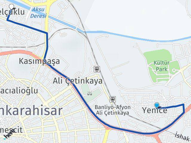 Yenice Selçuklu Arası Kaç Km - Yol Tarifi