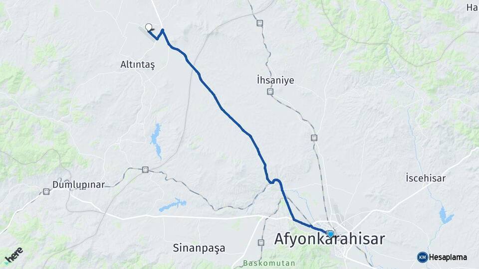 Afyonkarahisar Zafer Havalimanı Arası Kaç Km - Yol Tarifi