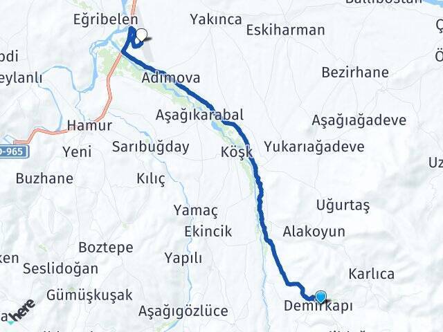 Demirkapı Ağrı Havalimanı Arası Kaç Km - Yol Tarifi