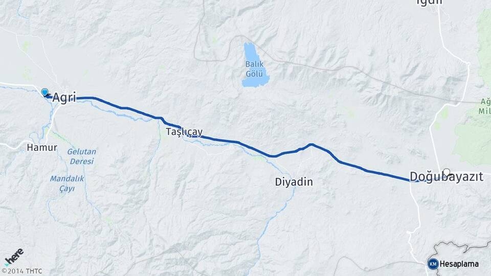 Ağrı İbrahim Çeçen Üniversitesi Doğubayazıt Arası Kaç Km - Yol Tarifi