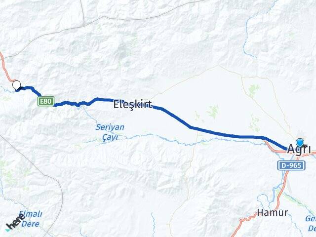 Ağrı Karabacak Eleşkirt Arası Kaç Km - Yol Haritası