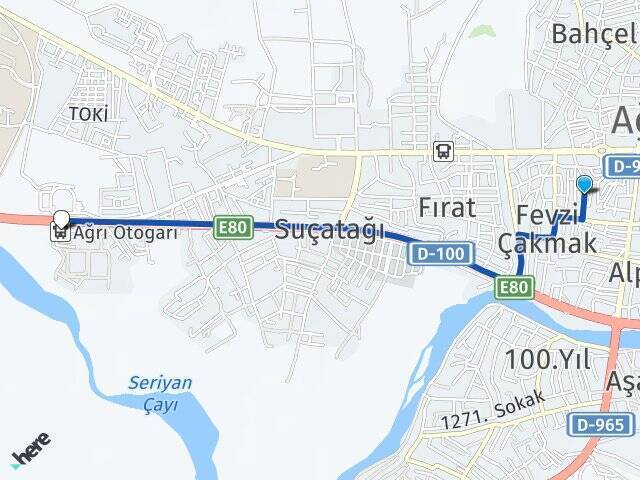 Sıtkıye Ağrı Otogarı Arası Kaç Km - Yol Tarifi