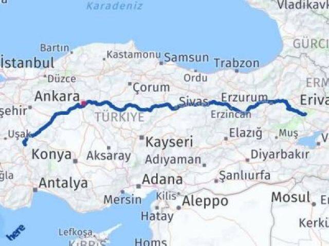 Ağrı Tutak Afyonkarahisar Arası Kaç Km - Yol Haritası