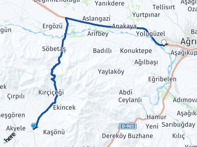 Suvar Ağrı Otogarı Arası Kaç Km - Yol Tarifi