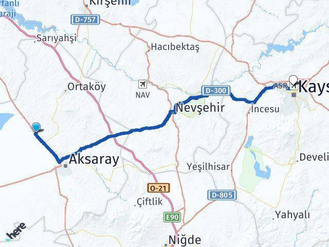 Acıpınar Erkilet Havalimanı Arası Kaç Km - Yol Tarifi
