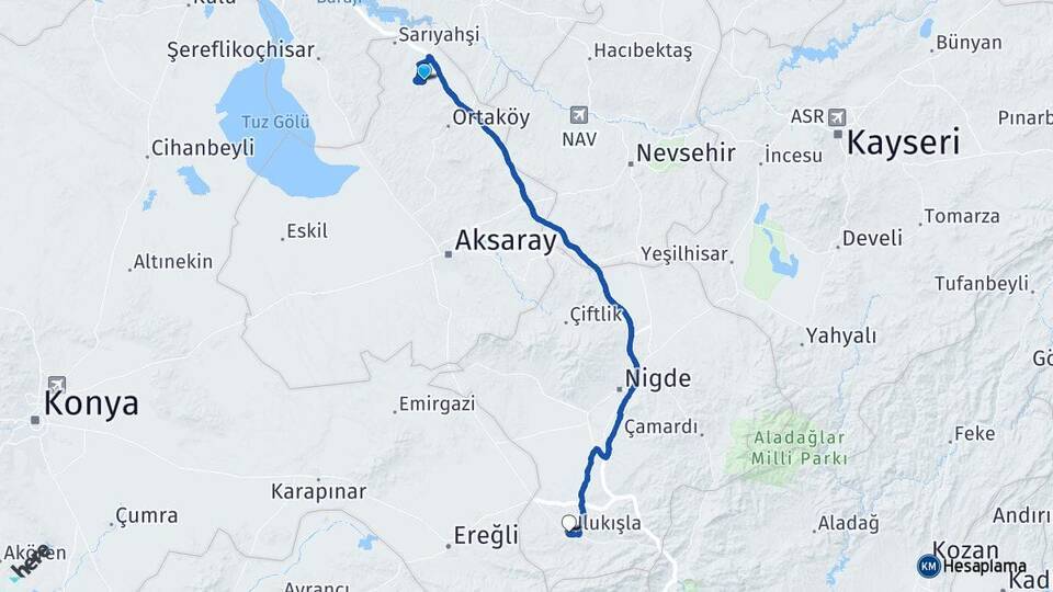 Camili Ulukışla Arası Kaç Km - Yol Tarifi