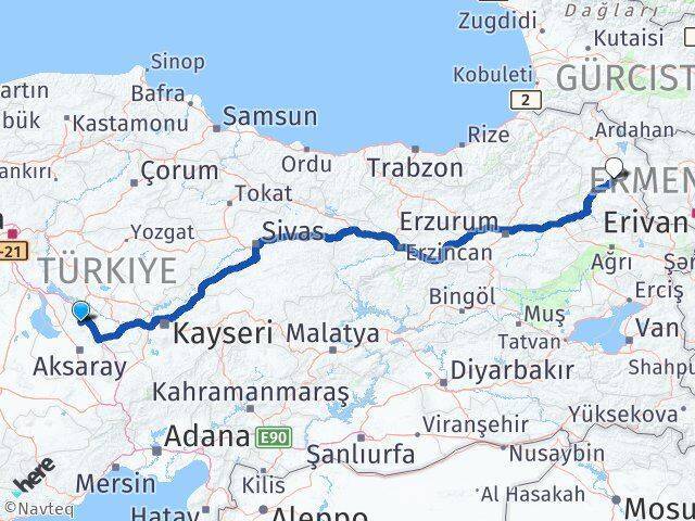 Ortaköy Kars Arası Kaç Km - Yol Tarifi