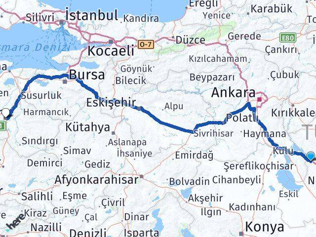 Aksaray Sarıyahşi Balıkesir Arası Kaç Km - Yol Haritası