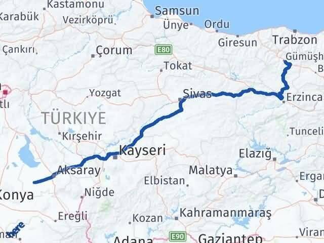 Sultanhanı Gümüşhane Arası Kaç Km - Yol Tarifi
