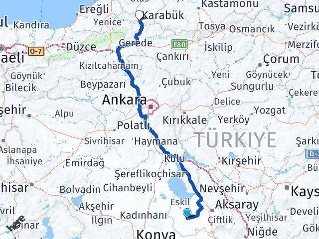 Sultanhanı Karabük Arası Kaç Km - Yol Tarifi