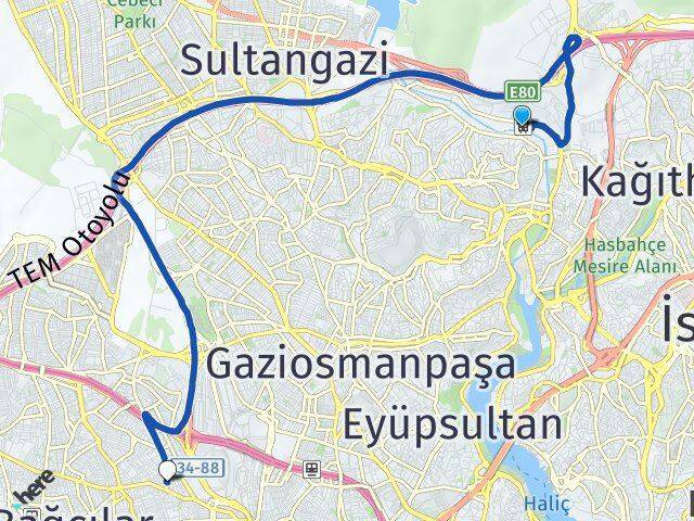 Alibeyköy Cep Otogarı Esenler Arası Kaç Km - Yol Tarifi