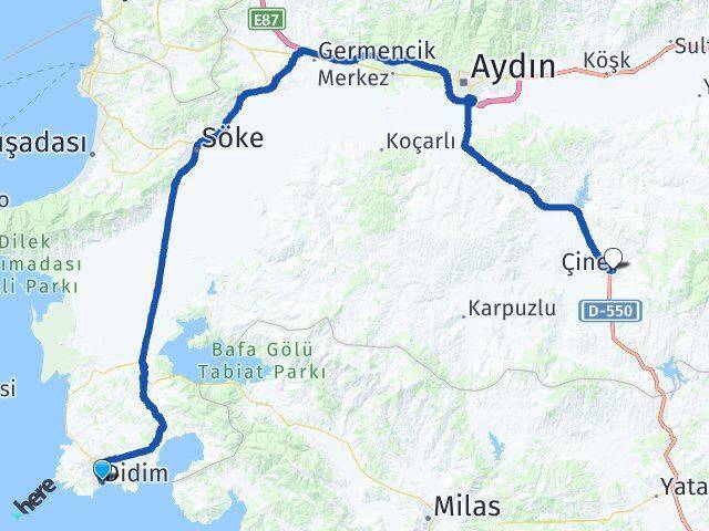 Altınkum Plajı Çine Arası Kaç Km - Yol Tarifi