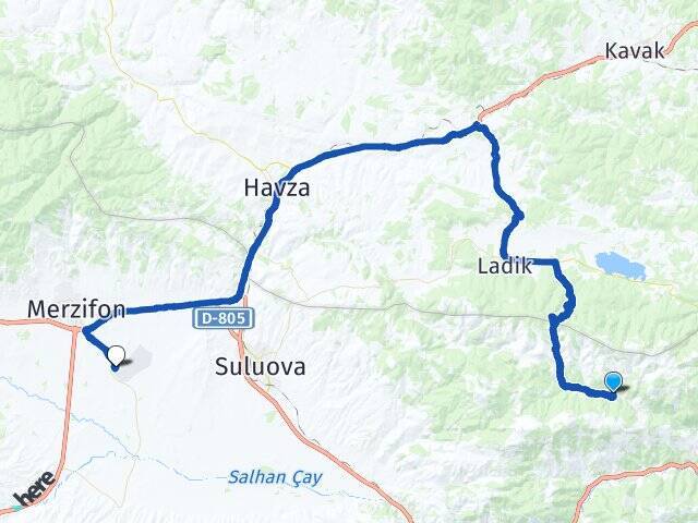 Aktaş Merzifon Havalimanı Arası Kaç Km - Yol Tarifi