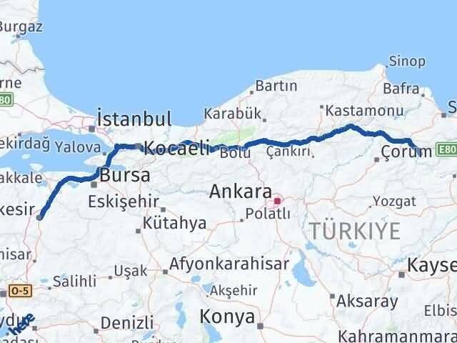 Amasya Altıeylül Arası Kaç Km - Yol Tarifi
