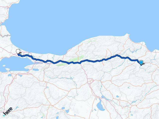 Amasya Çatalca İstanbul Arası Kaç Km - Yol Haritası