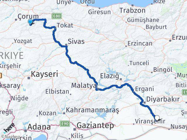 Göynücek Mardin Arası Kaç Km - Yol Tarifi