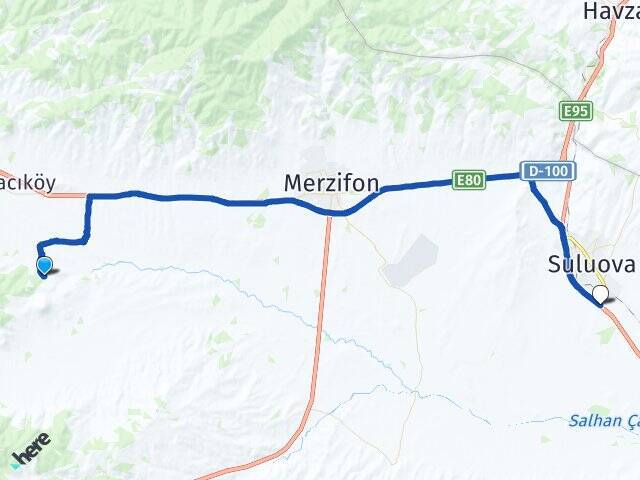 Keçi Suluova Otogarı Arası Kaç Km - Yol Tarifi