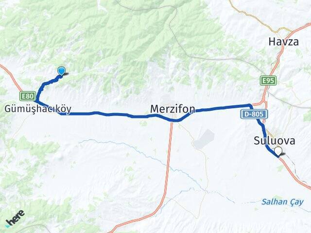 Sarayözü Suluova Otogarı Arası Kaç Km - Yol Tarifi