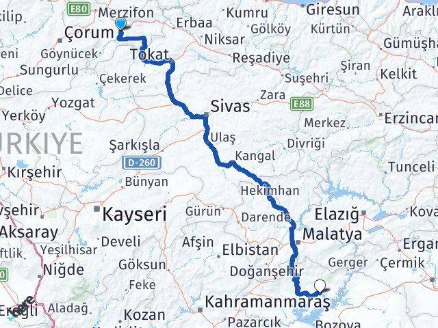 Hacılar Meydanı Kahta Arası Kaç Km - Yol Tarifi