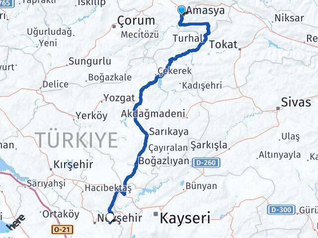 Hacılar Meydanı Ürgüp Arası Kaç Km - Yol Tarifi
