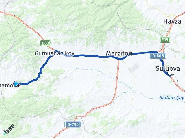 Çayköy Suluova Otogarı Arası Kaç Km - Yol Tarifi