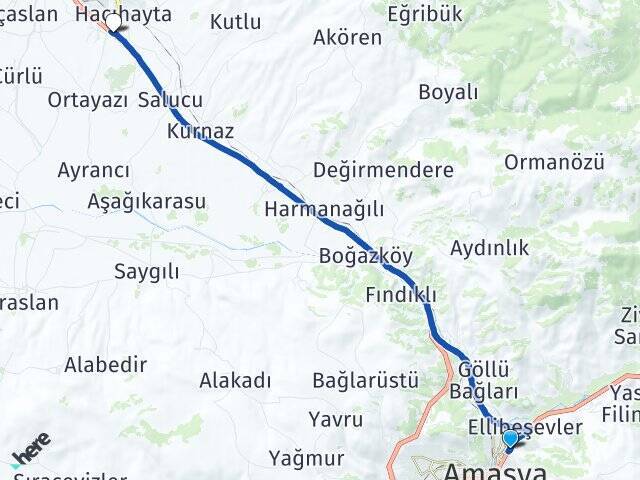 Kirazlıdere Suluova Otogarı Arası Kaç Km - Yol Tarifi