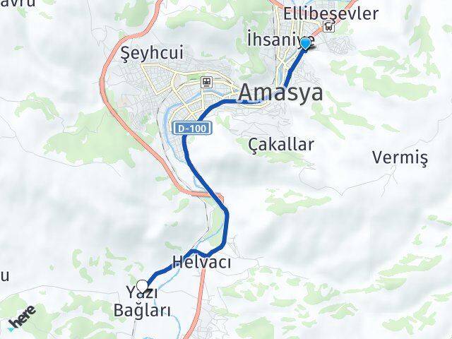 Kirazlıdere Yazı Bağları Arası Kaç Km - Yol Tarifi