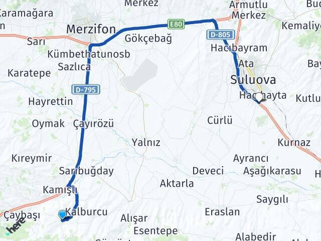 Akpınar Suluova Otogarı Arası Kaç Km - Yol Tarifi