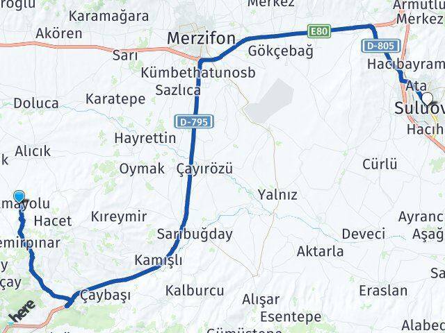 Elmayolu Suluova Arası Kaç Km - Yol Tarifi