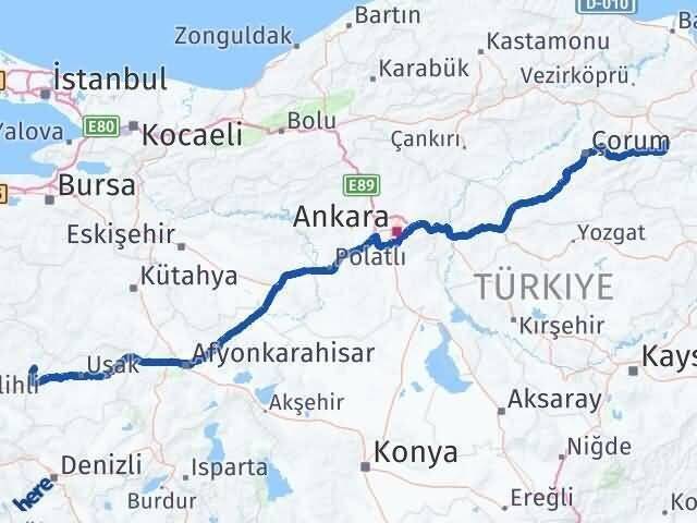 Amasya Selendi Arası Kaç Km - Yol Tarifi