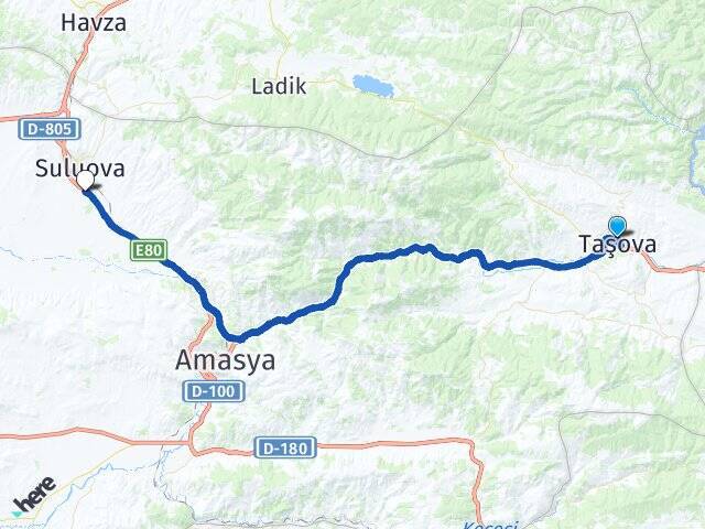 Cumhuriyet Suluova Otogarı Arası Kaç Km - Yol Tarifi