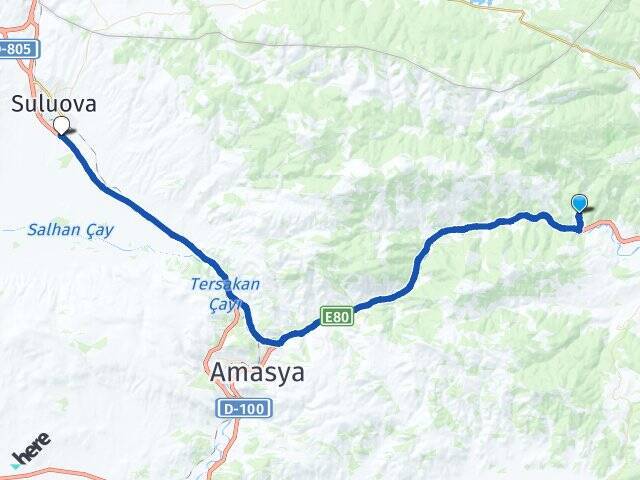 Durucasu Suluova Otogarı Arası Kaç Km - Yol Tarifi