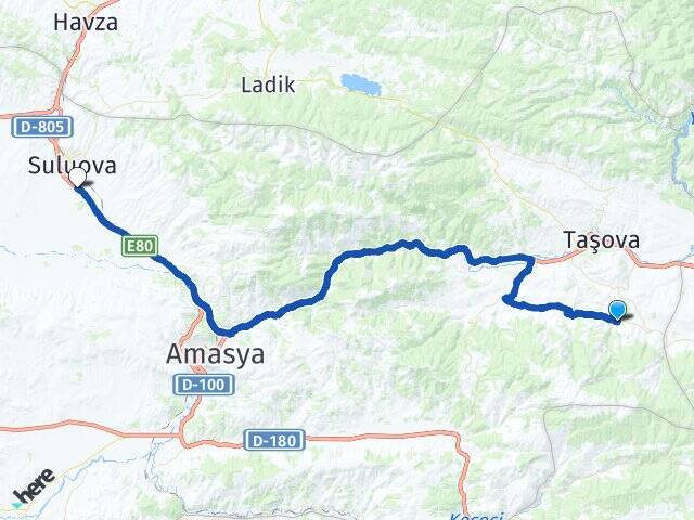 Kumluca Suluova Otogarı Arası Kaç Km - Yol Tarifi