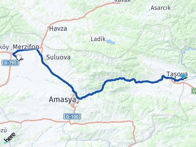 Mülkbükü Merzifon Havalimanı Arası Kaç Km - Yol Tarifi